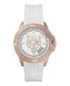 Plein Sport Touchdown Silicone Watch In White