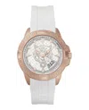 Plein Sport Touchdown Silicone Watch In White
