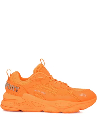Plein Sport Track-king Sneakers In Orange