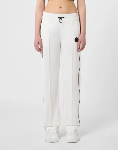 Plein Sport Tracksuit Pants Loose Fit Women In Offwhite