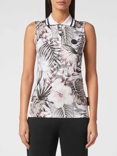 Plein Sport T-shirt Woman Color Multicolor In Gray