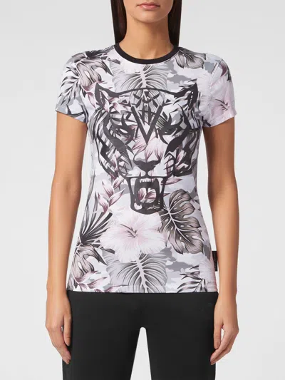 Plein Sport T-shirt Woman Color Multicolor In Gray