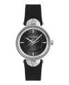 Plein Sport Two-hand Quartz Movement Watch With Textured Silicone Strap