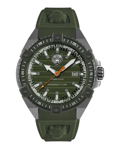 Plein Sport Urban Pulse Silicone Watch In Green
