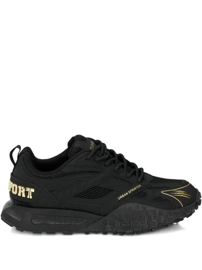 Plein Sport Urban Sprinter Mesh Sneakers In Black