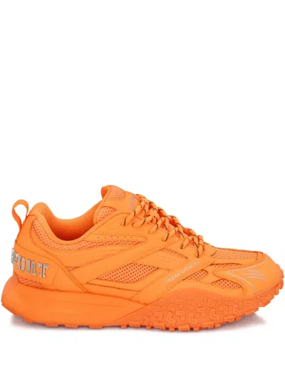 Plein Sport Urban Sprinter Mesh Sneakers In Orange