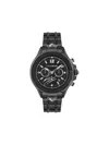 Plein Sport Warrior Tech Chronograph Watch In Black