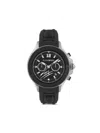 Plein Sport Men's Warrior Tech Chronograph Date Quartz Black Silicone 47.5mm In Black