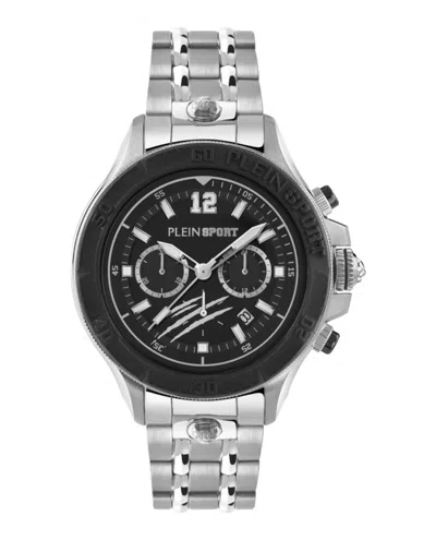 Plein Sport Warrior Tech Chronograph Watch In Metallic