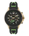 Plein Sport Warrior Tech Chronograph Watch In Black