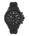 Plein Sport Mens Warrior Tech Chronograph Date Quartz Black Silicone 47.5mm In Multi