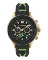 Plein Sport Warrior Tech Chronograph Watch In Black