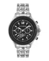 Plein Sport Mens Warrior Tech Chronograph Date Quartz Stainless Steel Bracelet 47.5mm In Multi