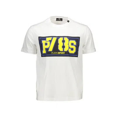 PLEIN SPORT WHITE COTTON MEN T-SHIRT