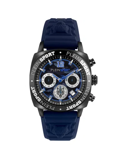 Plein Sport Wildcat Chrono Watch In Blue