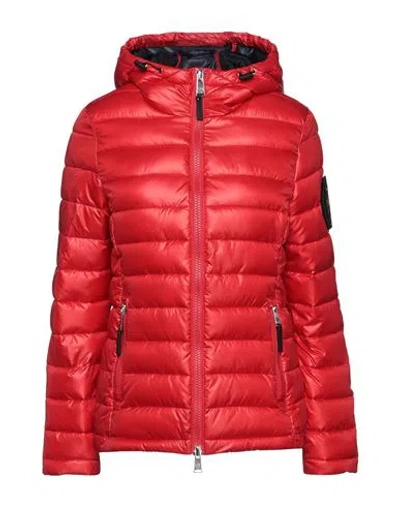 Plein Sport Woman Puffer Red Size 6 Polyester