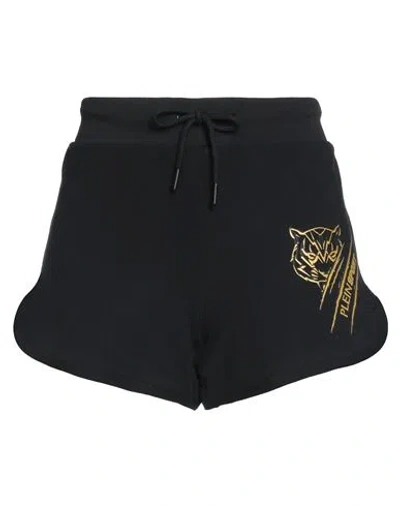 Plein Sport Woman Shorts & Bermuda Shorts Black Size S Cotton, Elastane