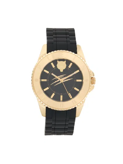 Plein Sport Women's Glam Ip Yellow Goldtone Stainless Steel & Silicone Strap Watch/40mm