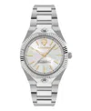 Plein Sport Metronaut Bracelet Watch With Classic Quartz Movement In Silver
