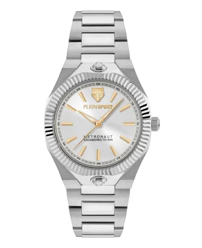PLEIN SPORT WOMEN'S METRONAUT THREE HAND QUARTZ STAINLESS STEEL BRACELET WATCH, 36MM