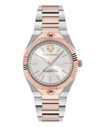PLEIN SPORT WOMEN'S METRONAUT THREE HAND QUARTZ TWO-TONE BRACELET WATCH, 36MM