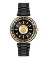 Plein Sport Opium Watch With Black Sunray Dial In Black
