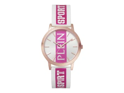 Pre-owned Plein Sport Women's  Legend Strap Psjba0423 Watch In Stainless Steel