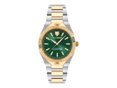 Pre-owned Plein Sport Women's  Metronaut Psdga0525 Watch In Stainless Steel In Silver