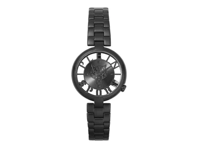Pre-owned Plein Sport Women's  Tiger Luxe Bracelet Psmba0623 Watch In Stainless Steel
