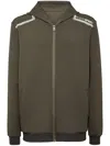 Plein Sport Zip-down Hoodie In Green