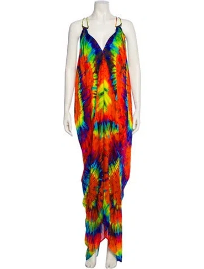 Pre-owned Plein Sud 2013 Long Dress In Multi