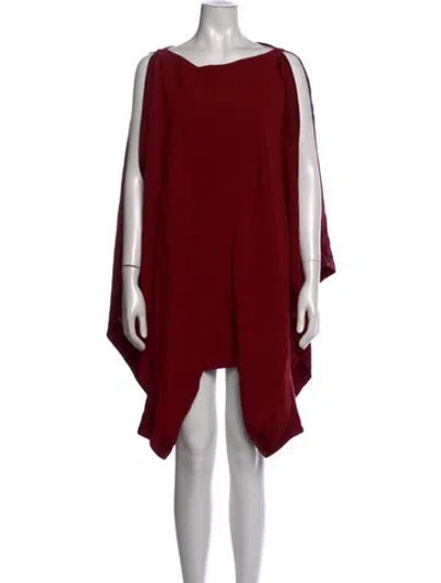 Pre-owned Plein Sud Asymmetrical Mini Dress In Red