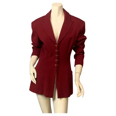 Pre-owned Plein Sud Burgundy Jacket With Double Row Of Buttons In Red