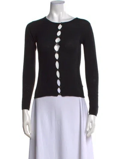 Pre-owned Plein Sud Cashmere Crew Neck Sweater In Black