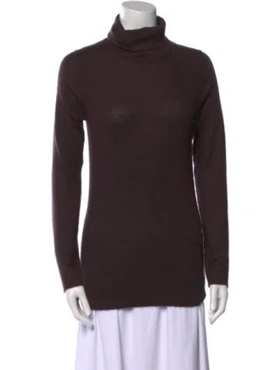 Pre-owned Plein Sud Cashmere Turtleneck Sweater In Brown