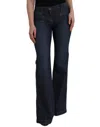 Plein Sud Dark Blue Cotton Bootcut Denim Jeans In Blue
