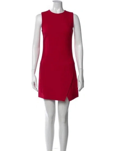 Pre-owned Plein Sud Crew Neck Mini Dress In Red