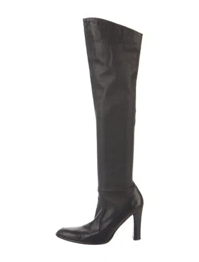 Pre-owned Plein Sud Leather Boots In Green