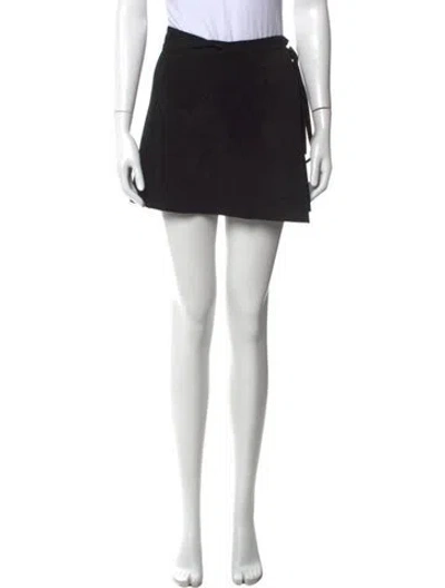 Pre-owned Plein Sud Leather Mini Skirt In Black