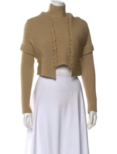 Pre-owned Plein Sud Merino Wool Turtleneck Sweater In Neutral