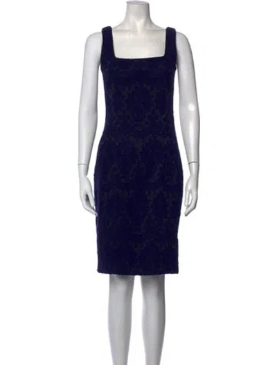 Pre-owned Plein Sud Patterned Knee-length Dress In Black
