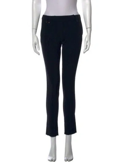 Pre-owned Plein Sud Patterned Straight Leg Pants In Black
