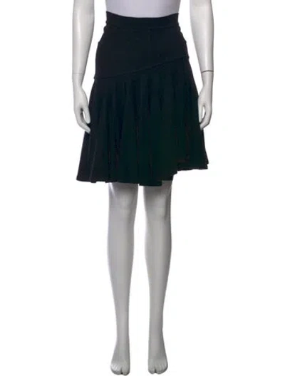 Pre-owned Plein Sud Pleated Accents Mini Skirt In Black