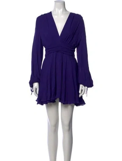 Pre-owned Plein Sud Silk Mini Dress In Purple