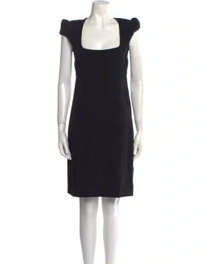Pre-owned Plein Sud Square Neckline Knee-length Dress In Black