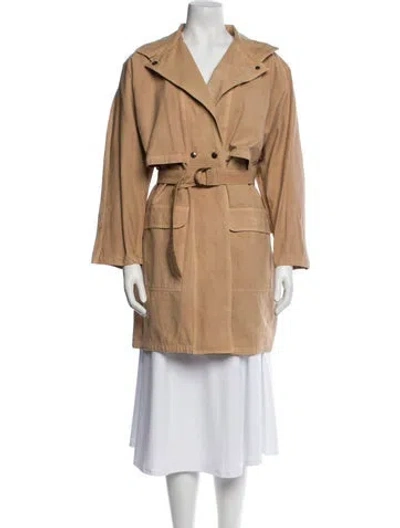 Pre-owned Plein Sud Vintage 1980's Trench Coat In Neutral