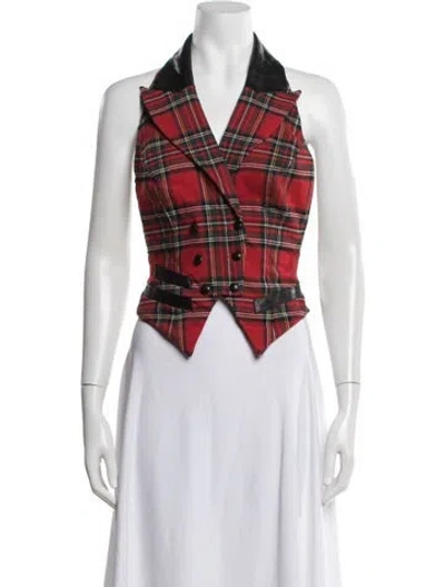 Pre-owned Plein Sud Vintage 1990's Vest In Red