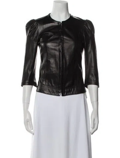 Pre-owned Plein Sud Vintage 2000's Biker Jacket In Black