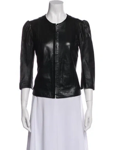 Pre-owned Plein Sud Vintage 2000's Biker Jacket In Black