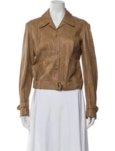 Pre-owned Plein Sud Vintage 2000's Biker Jacket In Brown